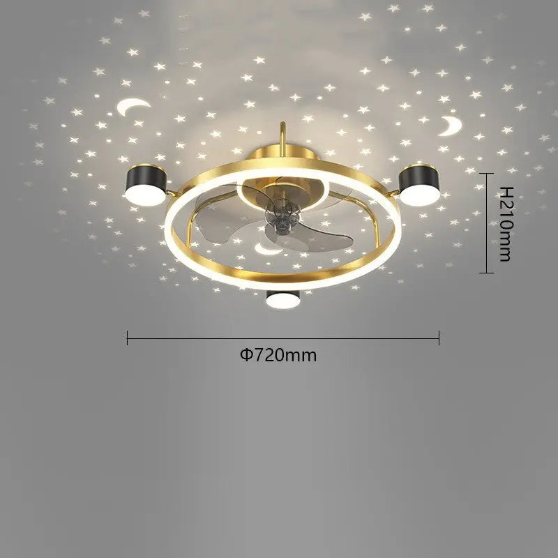 Intelligent Silent Ceiling Fan Lamp null