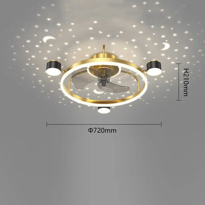 Intelligent Silent Ceiling Fan Lamp null