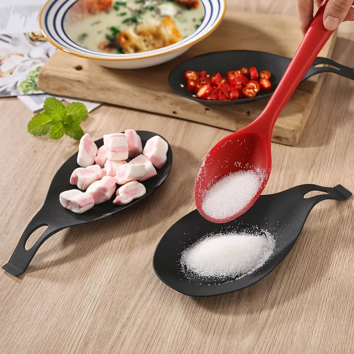 Spoon Mat Easy To Clean TPE Kitchenware null