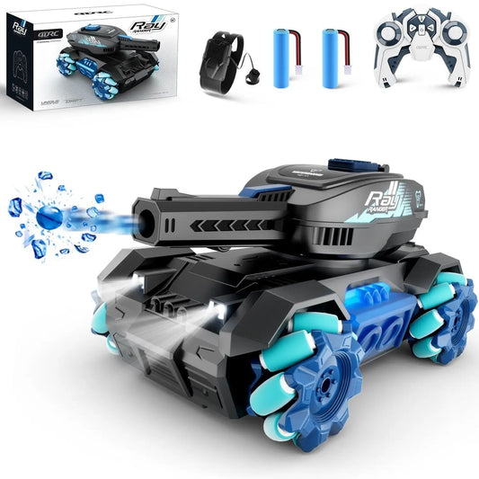 RC Tank Toys Four Wheel Drive Remote Control Car 2.4G Gesture Control Water Bomb null