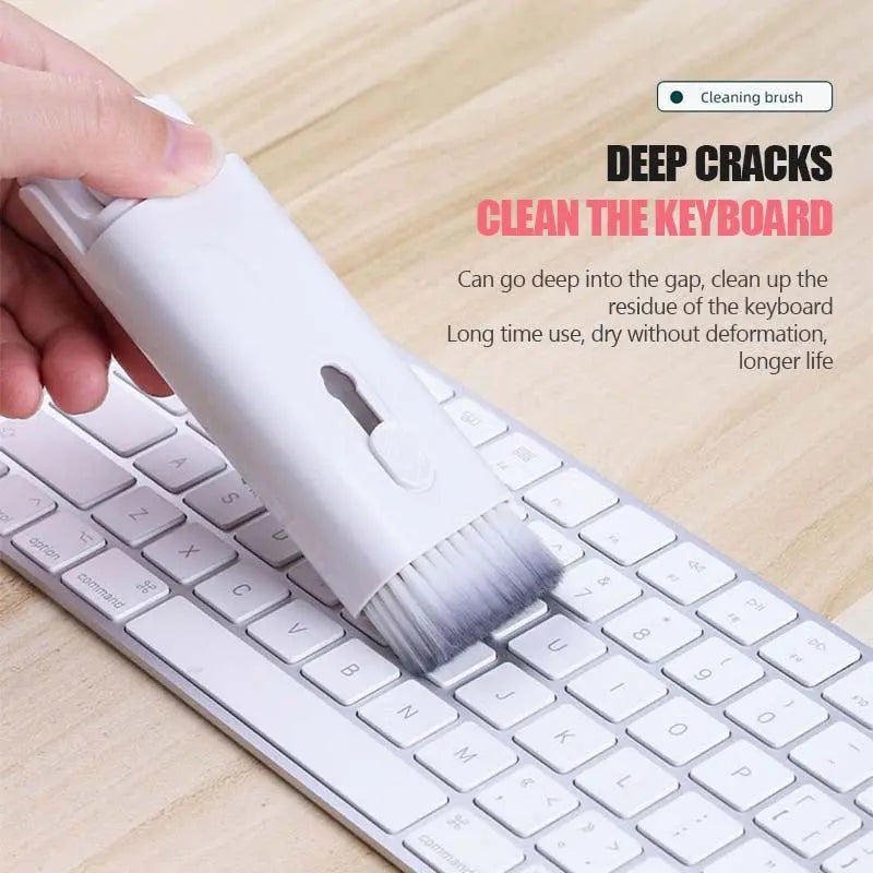 Multifunctional Bluetooth-compatible Headset Cleaning Pen Set Keyboard Cleaner Cleaning Tools Cleaner Keycap Puller Kit null