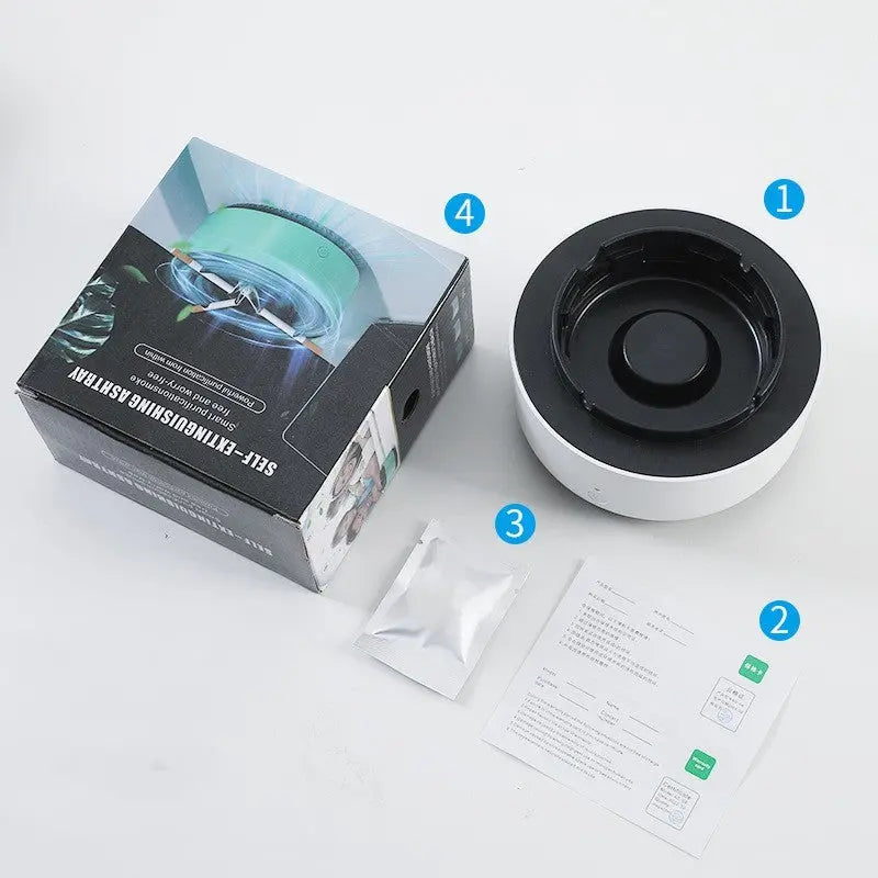 Smoke Removal Air Purification Ashtray Anion Purification Practical Automatic Purifier Ashtray Portable Gadgets For Car Ashtray null