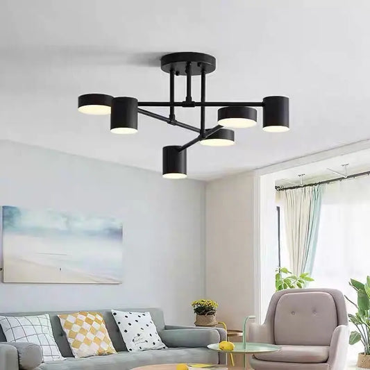 Bedroom Ceiling Lamp Living Room Simple Creative Iron Lighting null