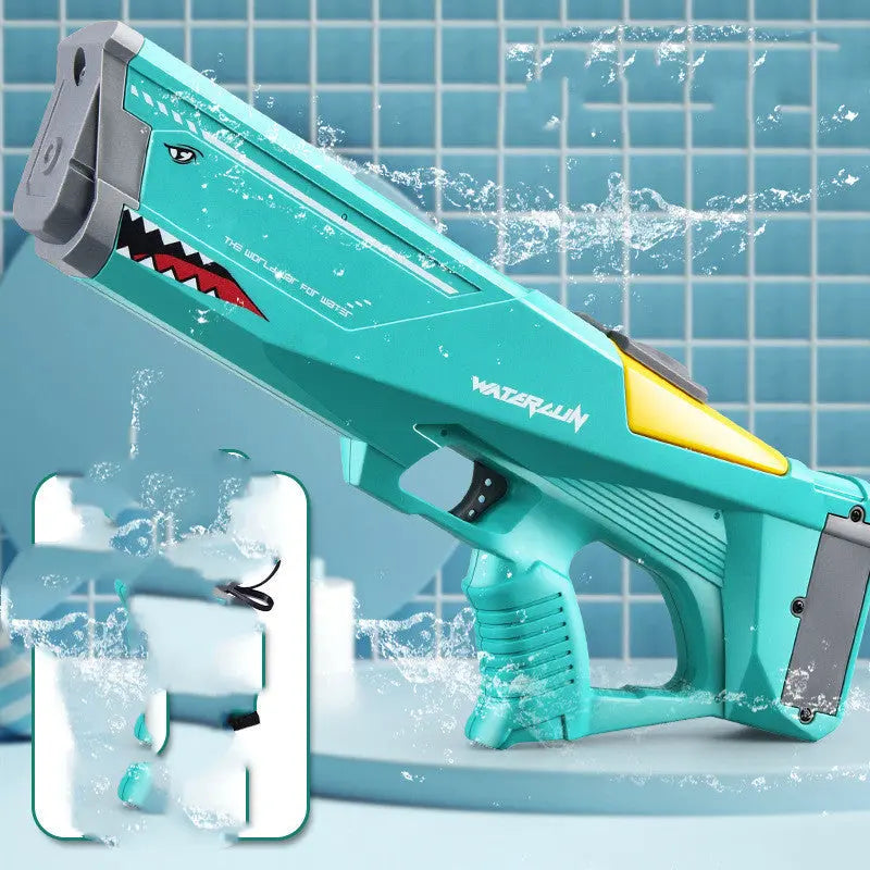 Automatic Electric Water Gun Toys Shark High Pressure Outdoor Summer Beach Toy Kids Water Fight Pool Party Water Toy null