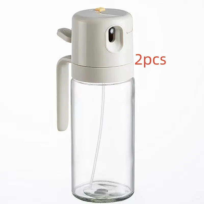 2 In 1 Oil Sprayer Bottle BBQ Cooking Oil Dispenser Olive Oil Pourers Sprayer Kitchen Baking Oil Mister Vinegar Bottle null