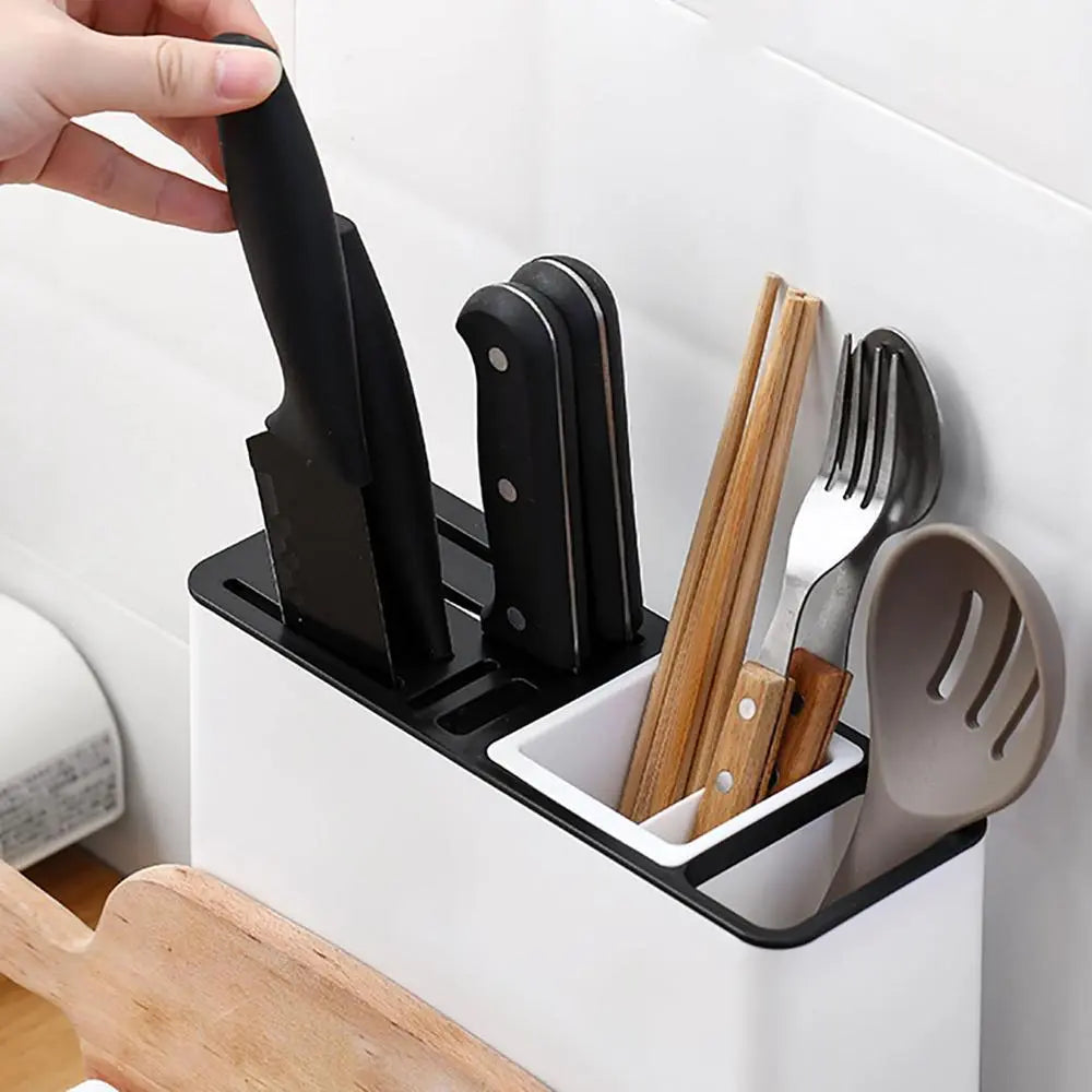 Tableware Storage Holders Kitchen Knife Plastic Storages Racks For Kitchen Convenience Cabinet Kitchen Gadgets null