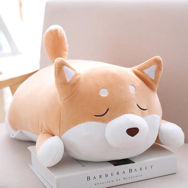 36cm 55cm Cute Fat Shiba Inu Dog Plush Toy Stuffed Soft Kawaii Animal Cartoon Pillow Lovely Gift For Kids Baby Children Gifts null