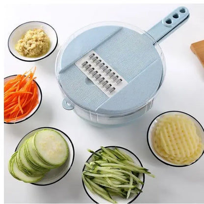 8 In 1 Mandoline Slicer Vegetable Slicer Potato Peeler Carrot Onion Grater With Strainer Vegetable Cutter Kitchen Accessories null