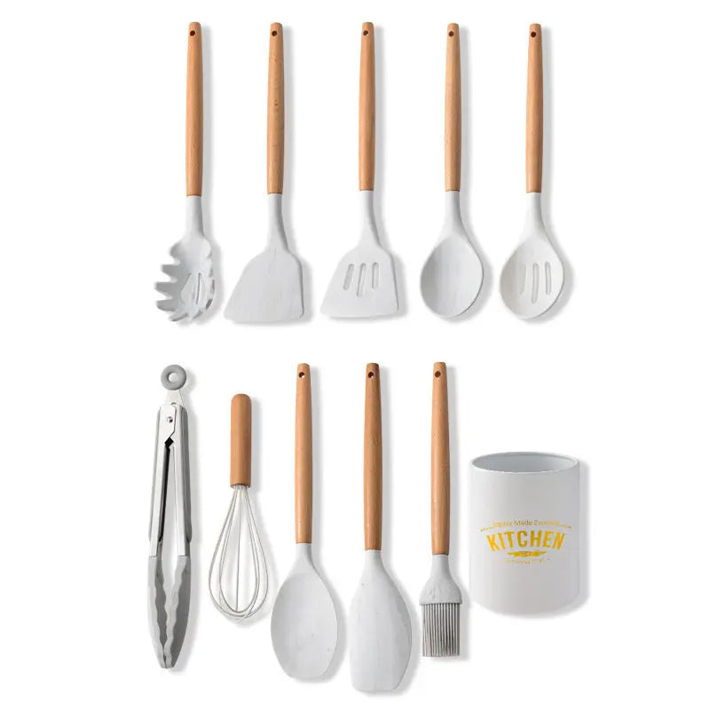 Marbled Silicone Kitchenware Set null