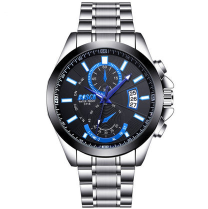 Steel band calendar sports waterproof large dial null Steel band calendar sports waterproof large dial