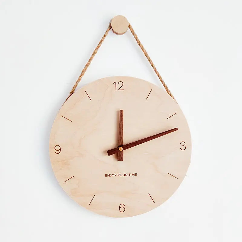 Wooden Nordic hot-selling creative clocks null