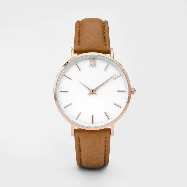 Fashion Women Watches Leather Quartz Watch for Ladies Clocks null