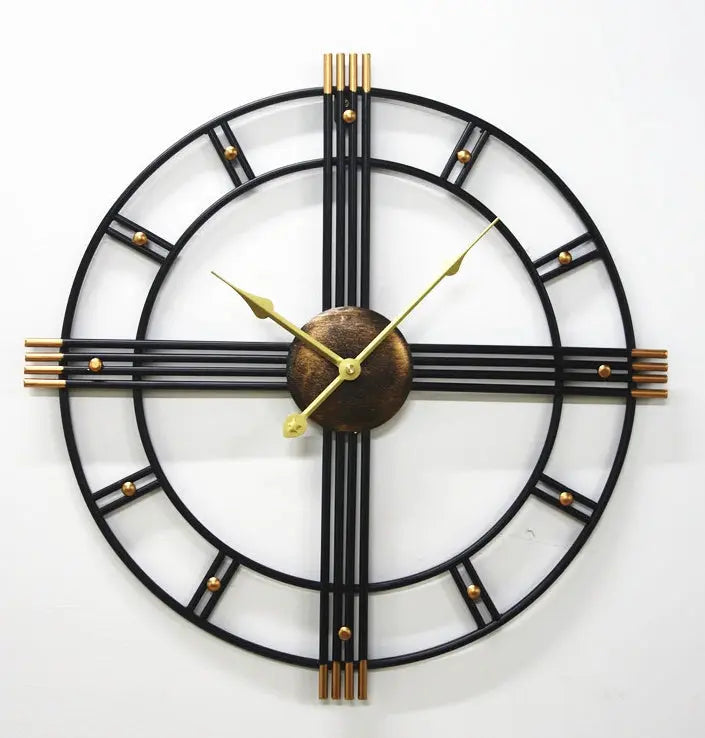 Classic Wall Clocks 3D Silent Roman Numerals Design null