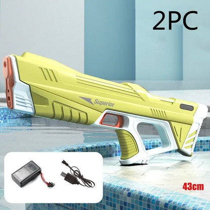 Summer Full Automatic Electric Water Gun Toy Induction Water Absorbing High-Tech Burst Water Gun Beach Outdoor Water Fight Toys null