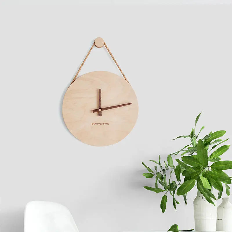 Wooden Nordic hot-selling creative clocks null