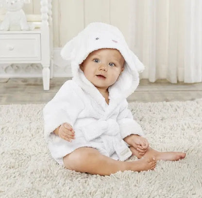 Cartoon Cute Animal Modeling Baby Bath Towels Baby Bathrobes Cotton Children's Bathrobes Baby Hooded null