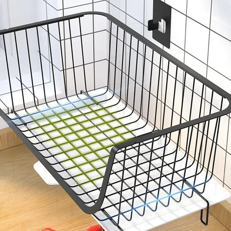 Multifunctional Kitchenware Metal Multilayer Condiment Storage Basket null