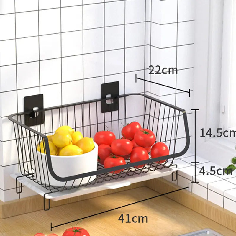 Multifunctional Kitchenware Metal Multilayer Condiment Storage Basket null