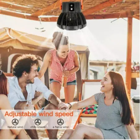 Multifunction LED Lighting Lamps For Home Ceiling Light With Fan Remote Control Lamps For Garden Outdoor Camping Party null