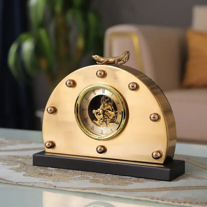 European-Style Clocks,Ornaments, Desk Clocks, Living Room Large, Old Desktop Retro Clocks, Clocks, American Silent Pendulum Clocks, Desk Clocks null