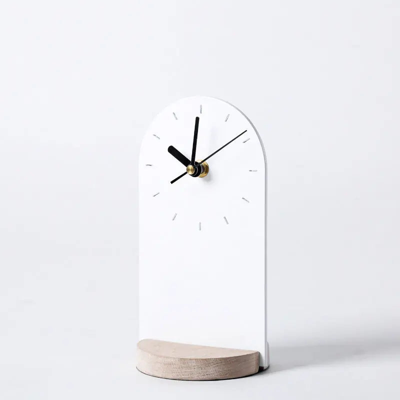 A few Clocks, Wrought Iron Wooden Base Clocks, Soft Decoration Supplies For Home Model Rooms null