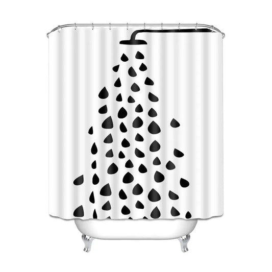 Digital Printing Plus 3 Thick Series Polyester Waterproof Shower Curtain null