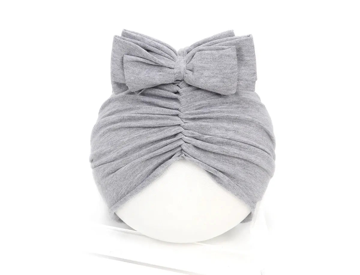 Cute Baby Hat Newborn Soft Baby Girl Hat Turban Infant Toddler Baby Cap Bonnet Headwraps null