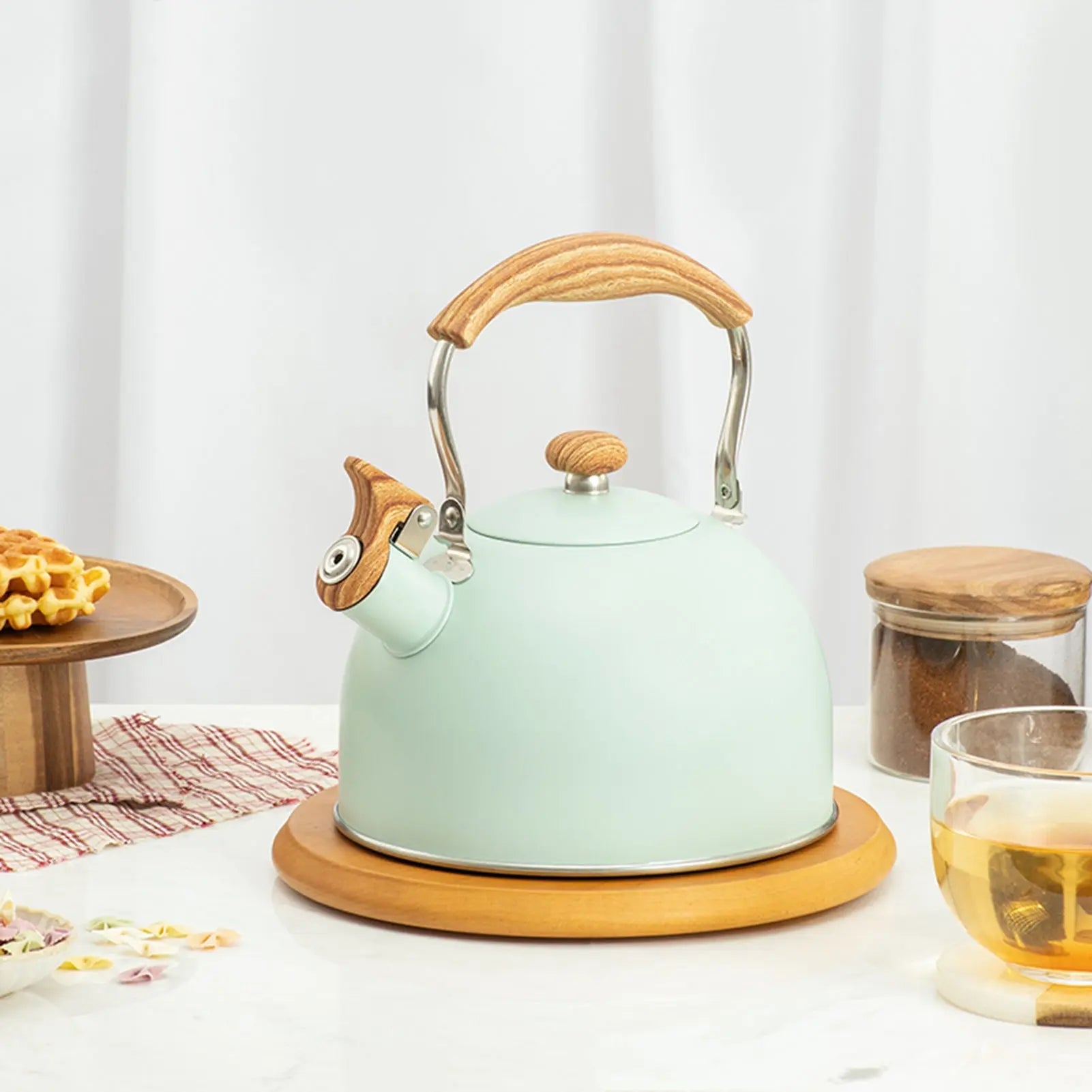 Kitchenware New Green Whistling Kettle null