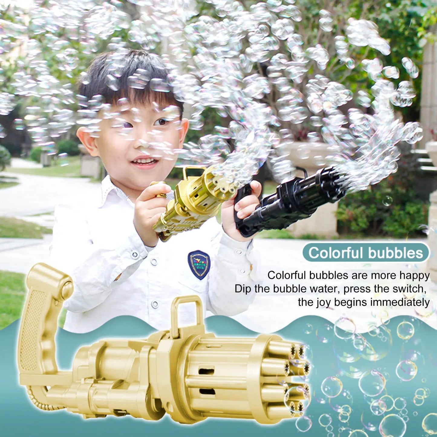 Kids Toy Bath Toys Bubble Gum Machine Toys For Kids Plastic Machine Gun Toy null