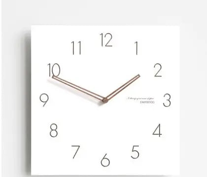 Square Meter Box Wall Clock Living Room Clocks Modern Atmosphere Fashion Personality Household Decorative Wall Watches null