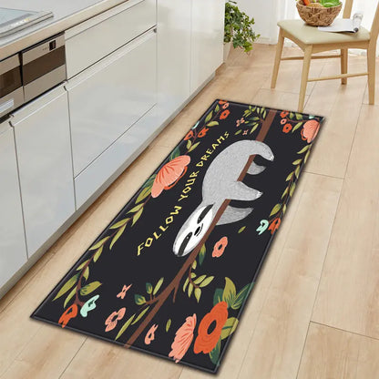 Home Floor Mat 3D Printed Kitchen Rug Door Mats Kitchen Carpets Anti-Slip Welcome Indoor Doormat Carpet for Living Room Washable null