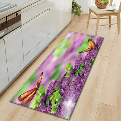 Home Floor Mat 3D Printed Kitchen Rug Door Mats Kitchen Carpets Anti-Slip Welcome Indoor Doormat Carpet for Living Room Washable null