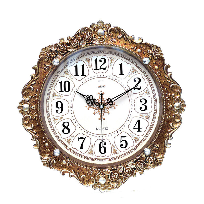 European Style Retro Decorative Wall Clock Mute Household null European Style Retro Decorative Wall Clock Mute Household