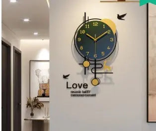 Clocks Wall Clocks Living Room Clocks Home Light Luxury Simple Modern Decoration Net Red Fashion Wall Quartz Watches Wall Watches null