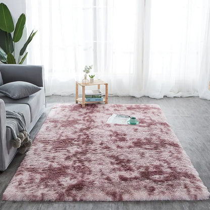 Tie-dyed Wool Carpets, Living Room Plain PV Pile Carpets null