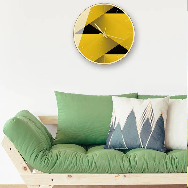 Geometric Nordic Style Abstract Picture Series Clocks null