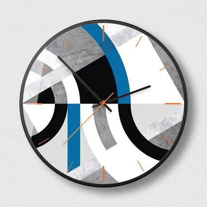 Geometric Nordic Style Abstract Picture Series Clocks null