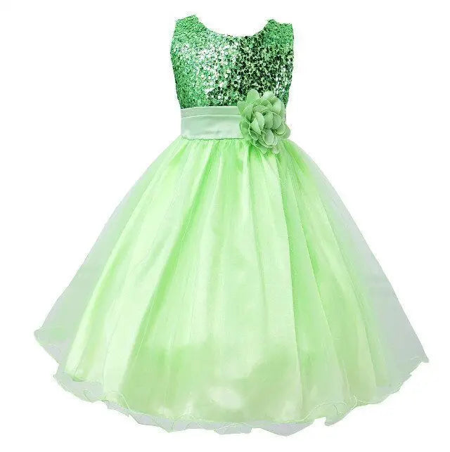 Baby Sequin Dress Flower Girl Wedding Princess Dress null