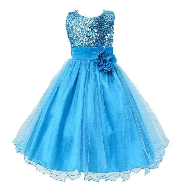 Baby Sequin Dress Flower Girl Wedding Princess Dress null