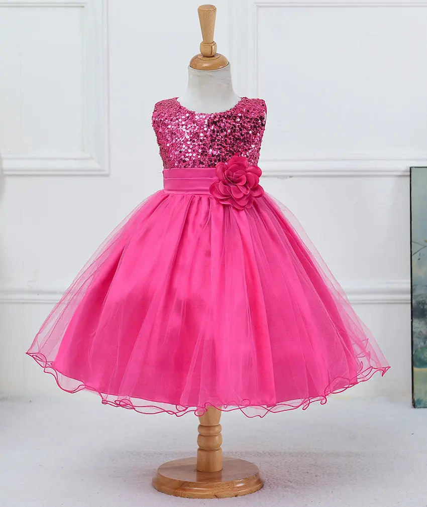 Baby Sequin Dress Flower Girl Wedding Princess Dress null