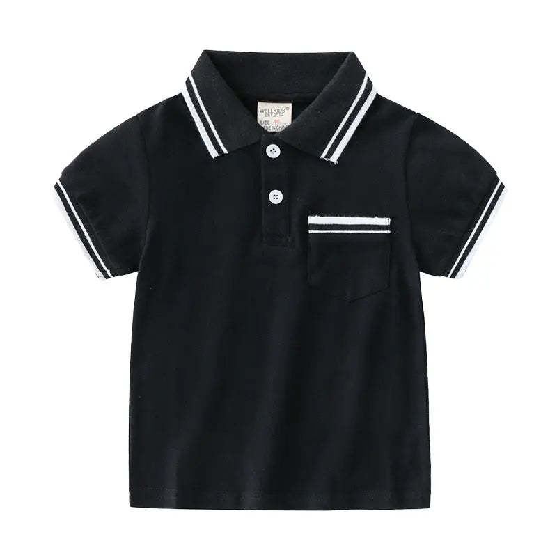 Boys' T-Shirt Summer Polo Shirt null