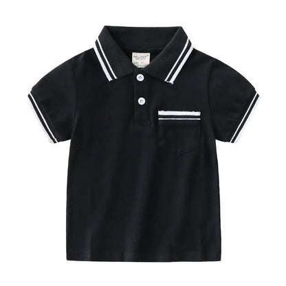 Boys' T-Shirt Summer Polo Shirt null