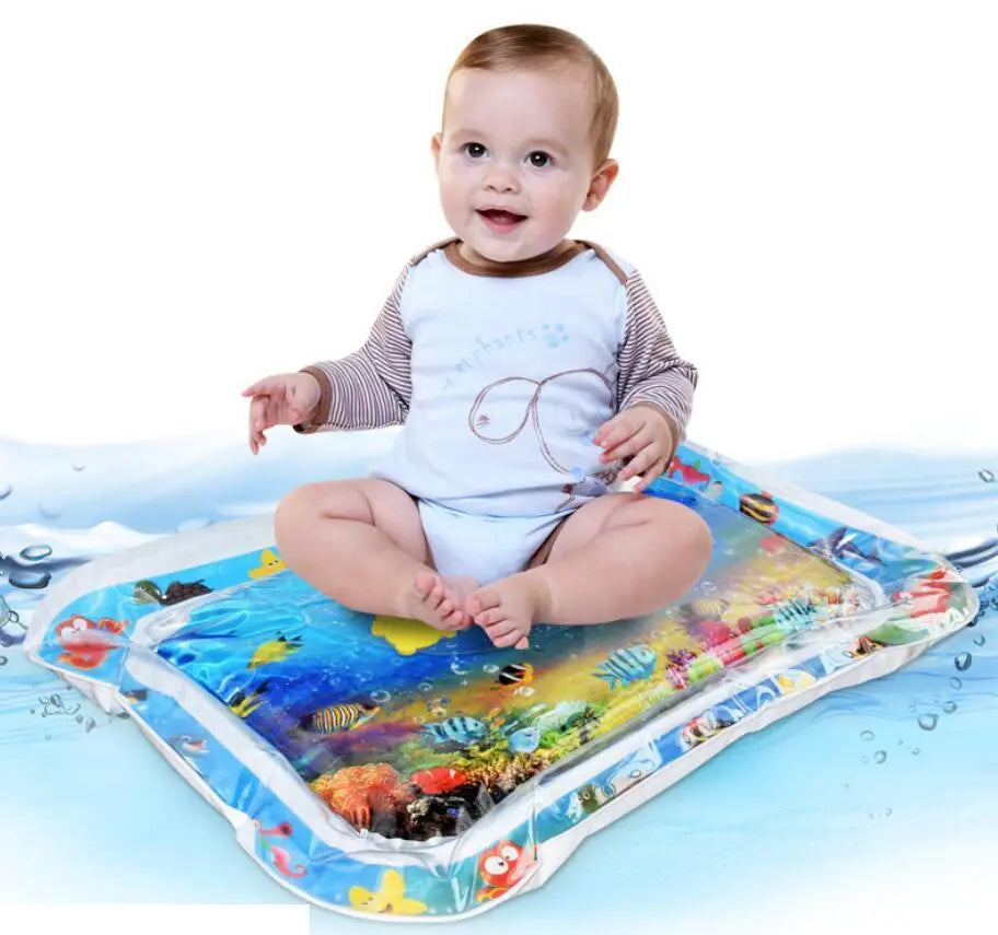 Baby Inflatable Water Mat, Infants Summer Beach Water Mat Patted Pad Water Cushion For Infants Toddlers Summer Activity Play Toys Baby Pillows null