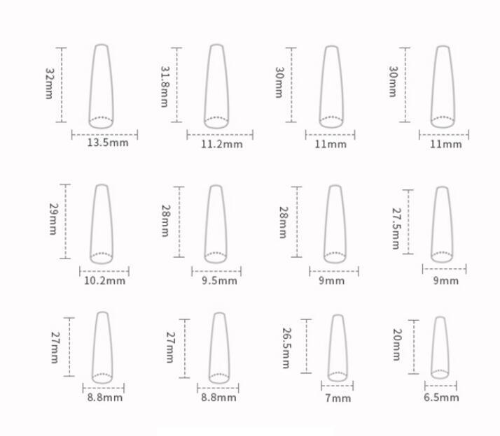 Long Ballet Diamond Long French Fake Nails null Long Ballet Diamond Long French Fake Nails Long Ballet Diamond Long French Fake Nails