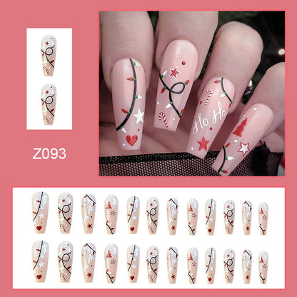 Christmas Simple Pure Desire Mid-length Ballet Fake Nails null Christmas Simple Pure Desire Mid-length Ballet Fake Nails Christmas Simple Pure Desire Mid-length Ballet Fake Nails