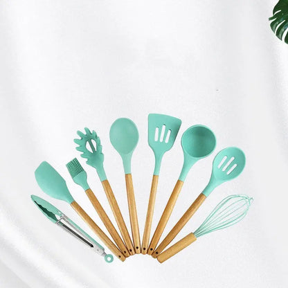 New silicone kitchenware with wooden handle null