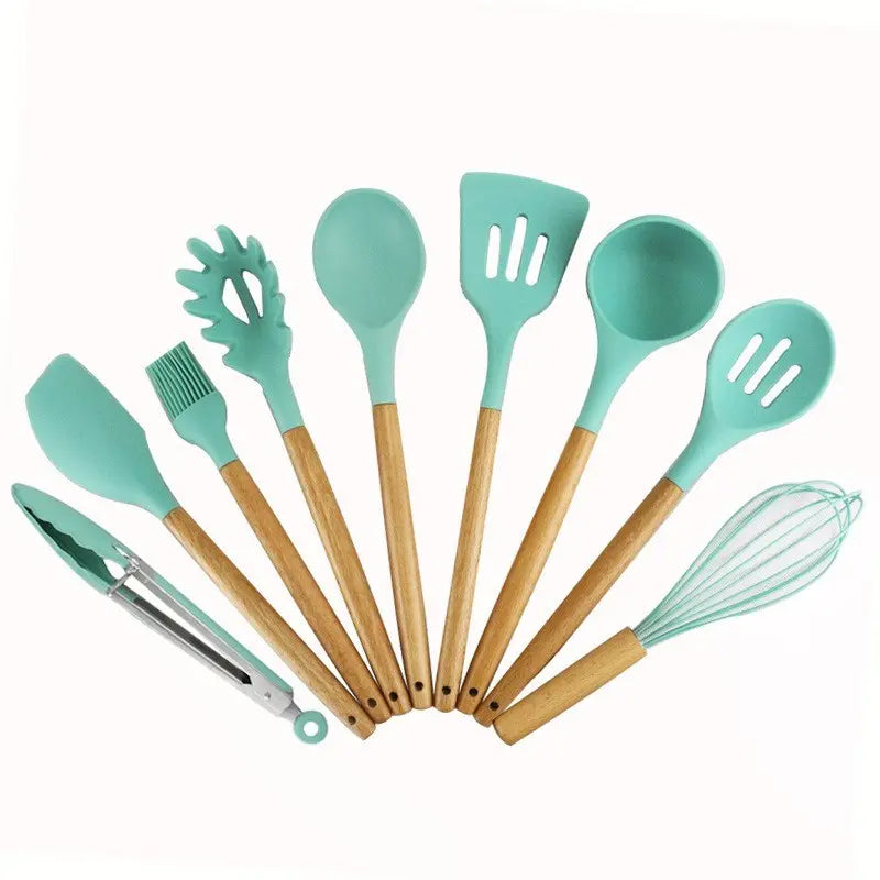 New silicone kitchenware with wooden handle null