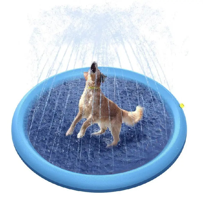 Non-Slip Splash Pad For Kids And Pet Dog Pool Summer Outdoor Water Toys Fun Backyard Fountain Play Mat null