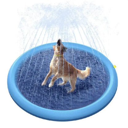 Non-Slip Splash Pad For Kids And Pet Dog Pool Summer Outdoor Water Toys Fun Backyard Fountain Play Mat null