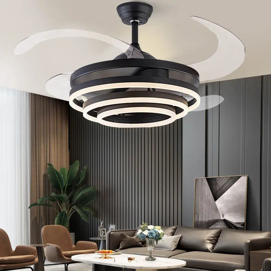 Household Living Room Bedroom Lights With Electric Fans And Chandeliers null